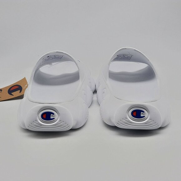 Champion Meloso Squish Slide Sandals Youth‎ Size 6 White Comfort EVA Upper Sole - Picture 6 of 10